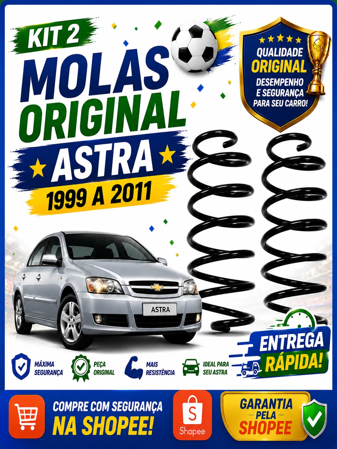 Kit de Molas Reforçadas Siena Fire GNV